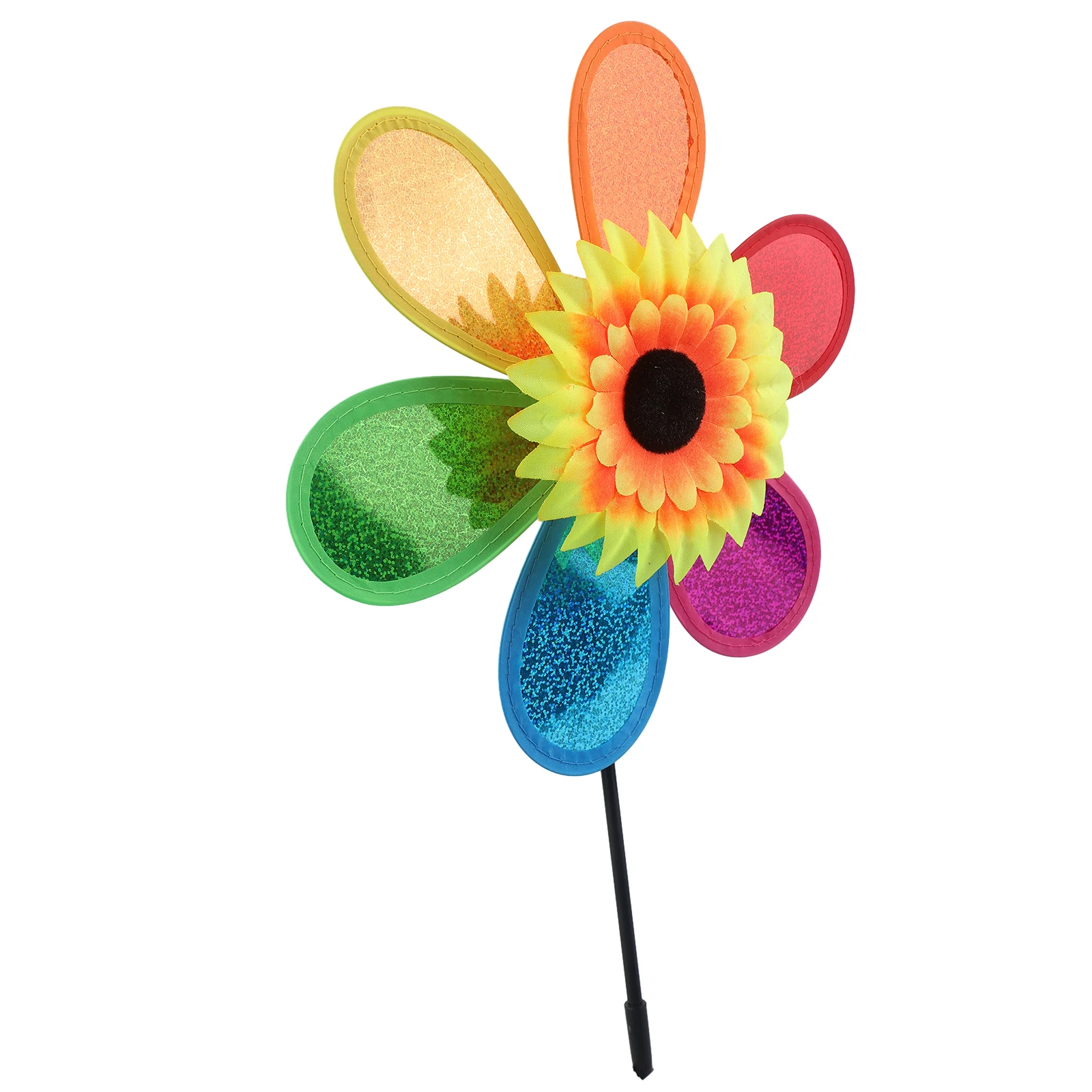 2021 High Quality New Sunflower Windmill Wind Spinner Outdoor Sequined Tent Balcony Bright Colors Colorful Creative