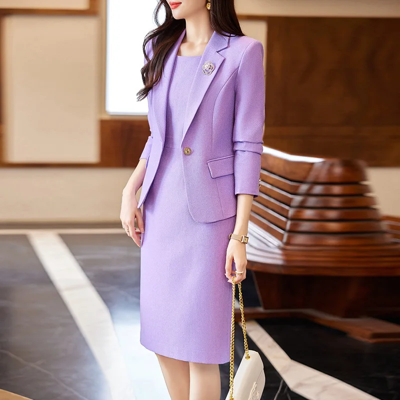 

Business Suit Women's Fashion Temperament Goddess Style 2023 Autumn and Winter New High-Grade Suit Dress Skirt