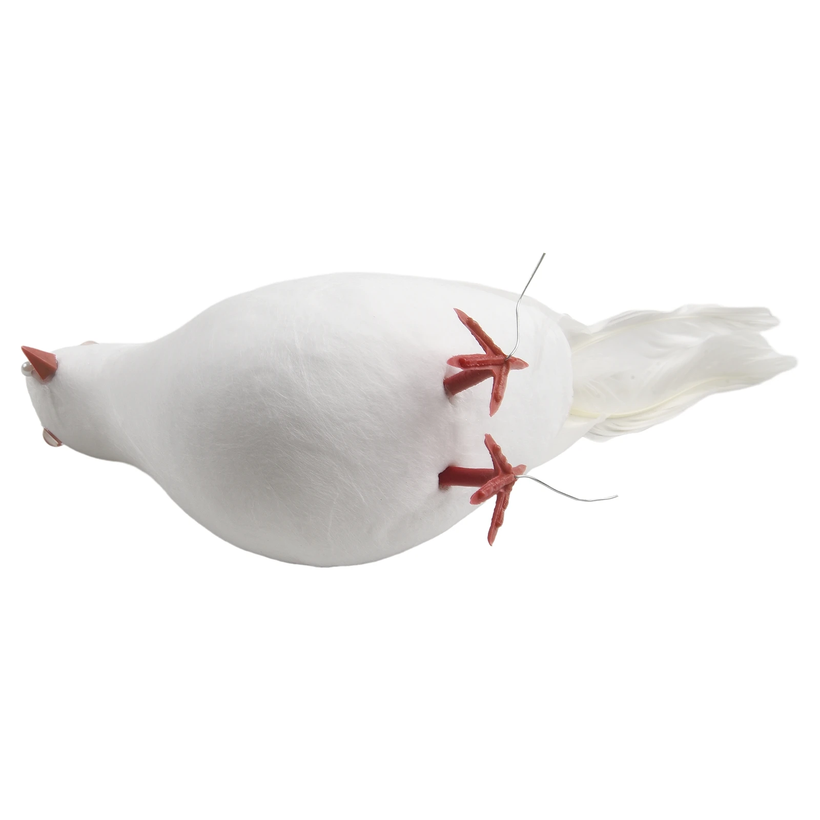 4x Realistic Artificial Plastic Flying Doves Birds for Home Decoration Wedding Photography Props and Educational Use