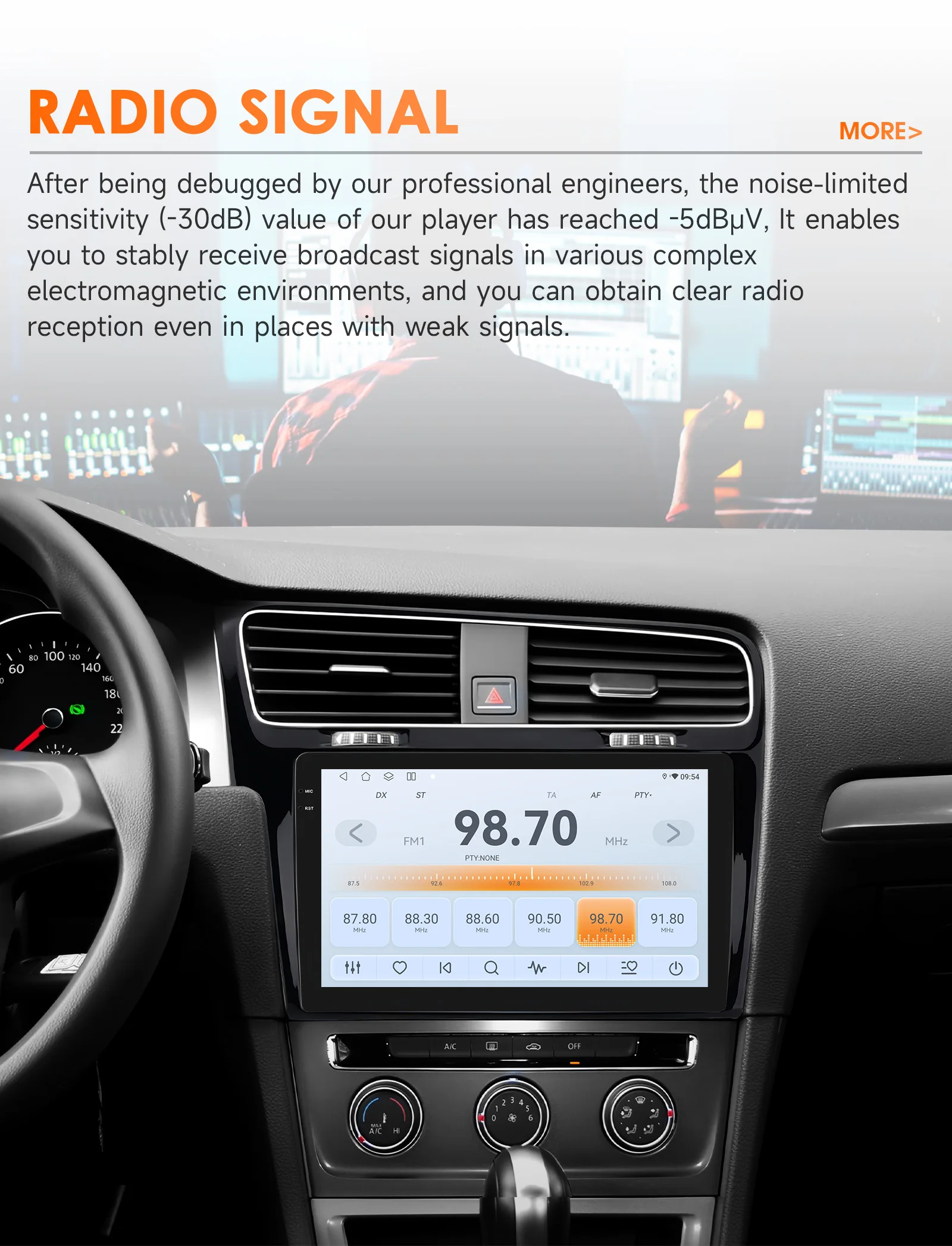 Android Auto Multimedia für Volkswagen Golf 7 2013–2017 Autoradio Stereo 4G Wireless Carplay WIFI GPS 8core von Snapdragon 6115 – Detail 20
