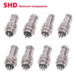 1Set 20MM GX20 2/3/4/5/6/7/8/9/10/12Pin Male & Female Docking Aviator Aviation Plug Socket Circular Connector