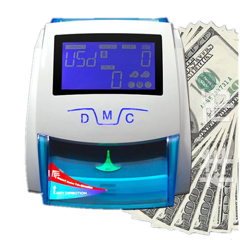 XD-520B Small Commercial Banknote Detector Portable USD Euro Banknote Detector Can Total Amount Can Bring Lithium Battery