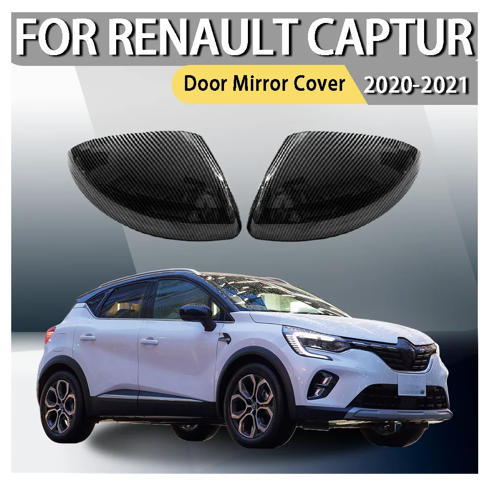 

ABS Plastic Car Styling Car Rearview Accessories Door Mirror Cover For Renault Captur 2020 2021 Car Decoration Car Upgrade