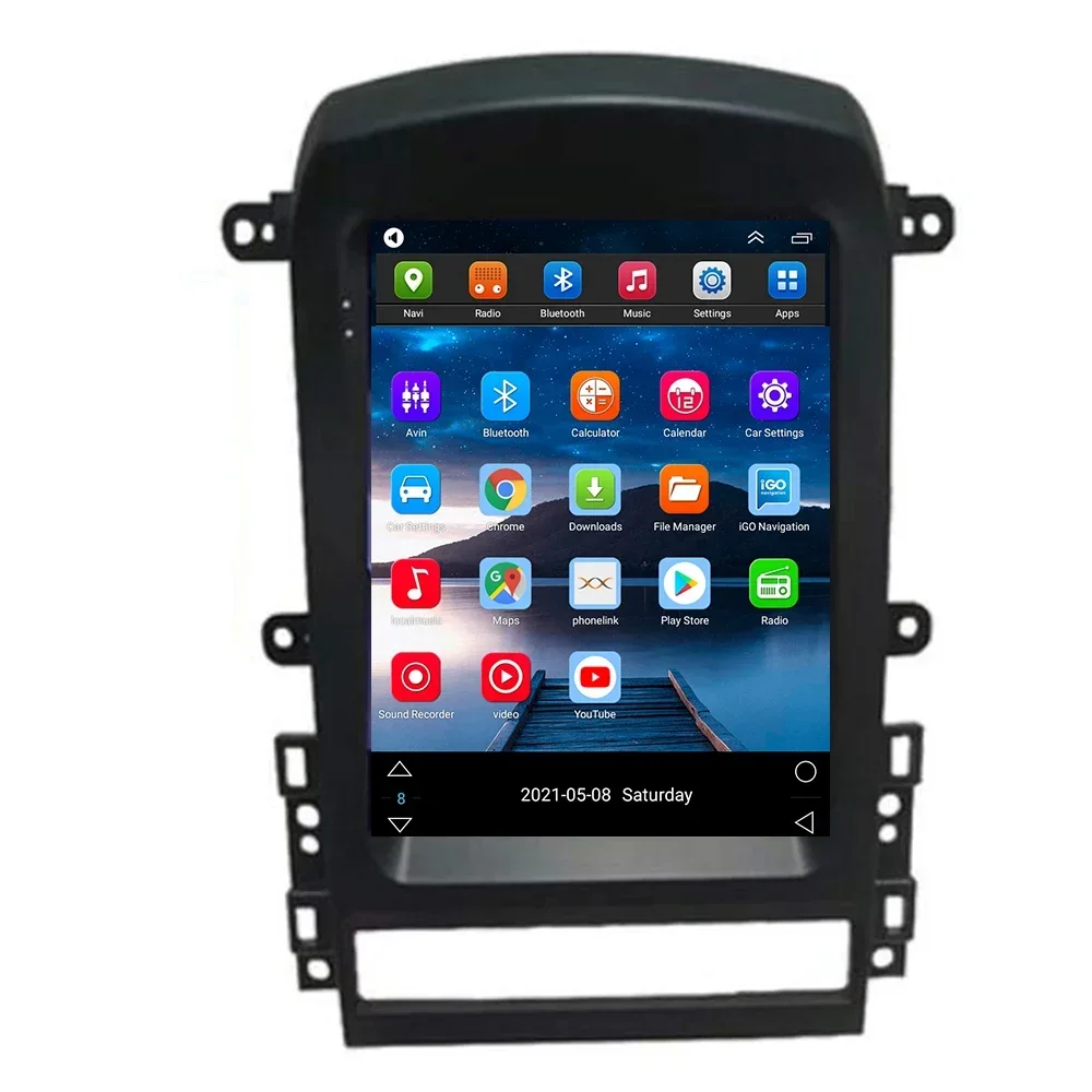 2 Din أندرويد 14 السيارات ستيريو راديو السيارة مشغل وسائط متعددة لشروليه كابتيفا 2006-2012 Carplay 4G GPS تسلا نمط