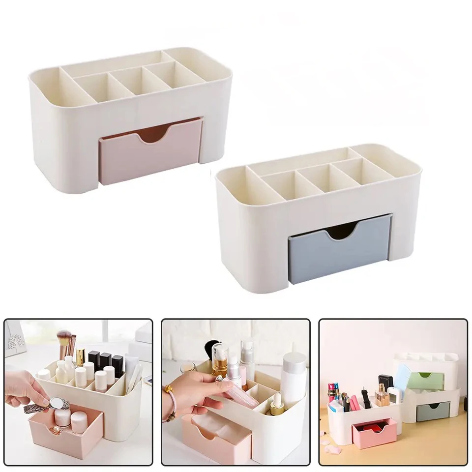 Caja de almacenamiento de herramientas de enfermería de doble capa para bebé, cajones cosméticos, contenedor de maquillaje de escritorio, tienda, caja de almacenamiento de artículos de tocador infantiles