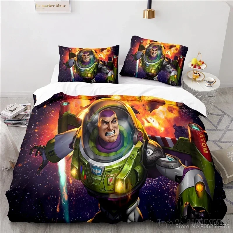 3D Printed Toy Story Buzz Lightyear Duvet Cover Set HD Comforter Cover for Kids Bedding Sets Bedclothes Bedroom Decor