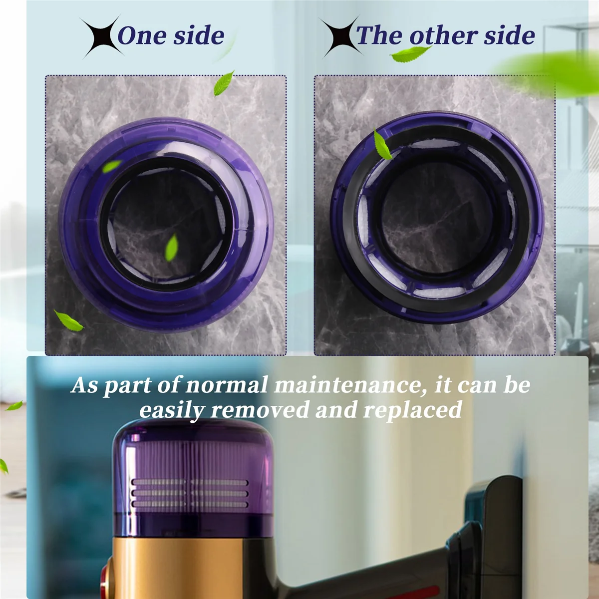 V10 디지털 슬림 및 SV18 교체용 포스트 필터, 예비 무선 진공 청소기 액세서리, 세척 가능 필터, 2 개