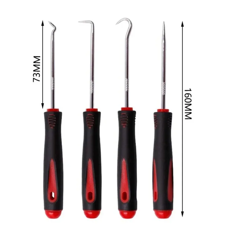 4Pcs Car Oil Seal Screwdrivers Set Auto O-Ring Seal Gasket Pick Puller Remover Tool Kit for Car Repair