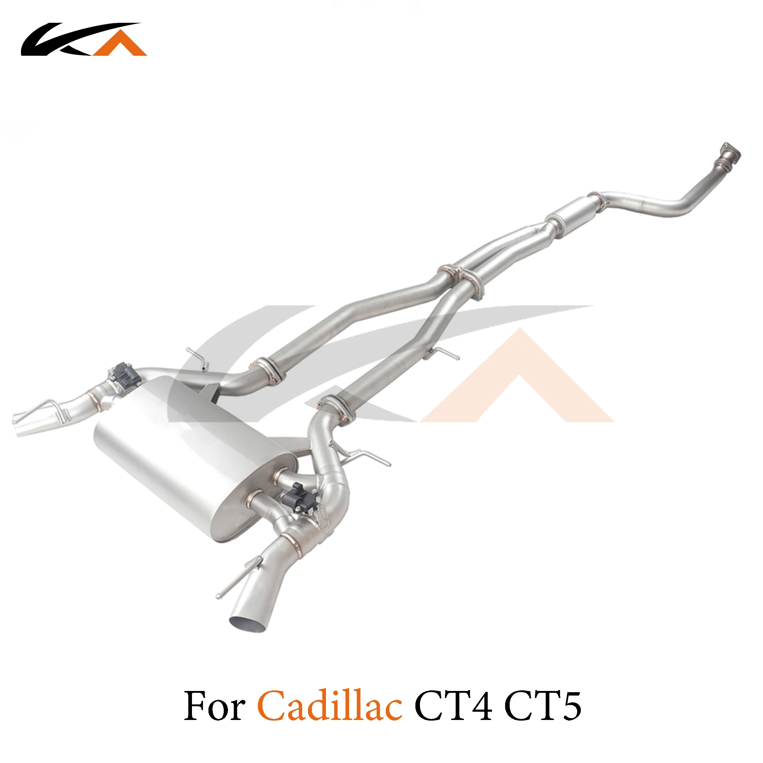 

KA Tuning exhaust system stainless catback for Cadillac CT4 CT5 2.0T rear section performance muffler valve