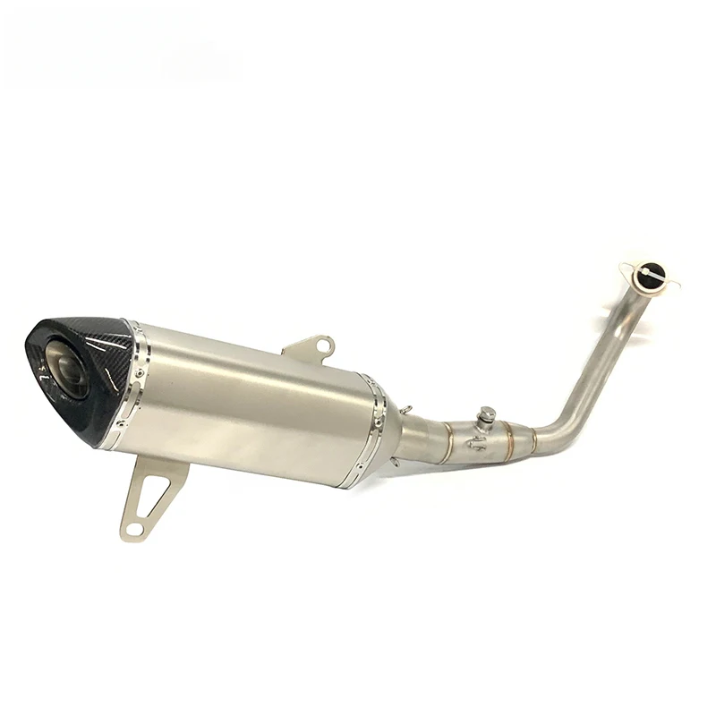 

Hot selling Stainless Steel Full System for 2017+ Motorcycle Front Pipe Motor Exhaust Muffler