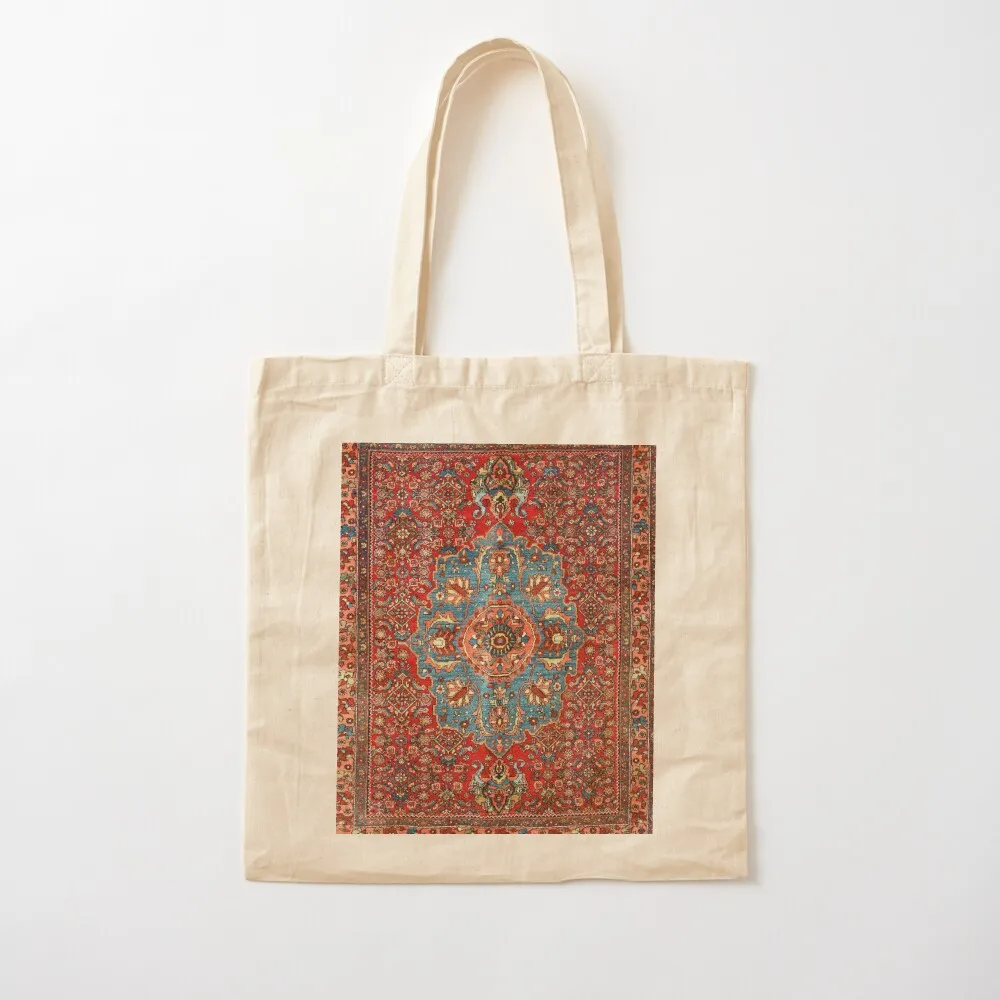 Bidjar Antique Kurdish Northwest Persian Rug Print Tote Bag