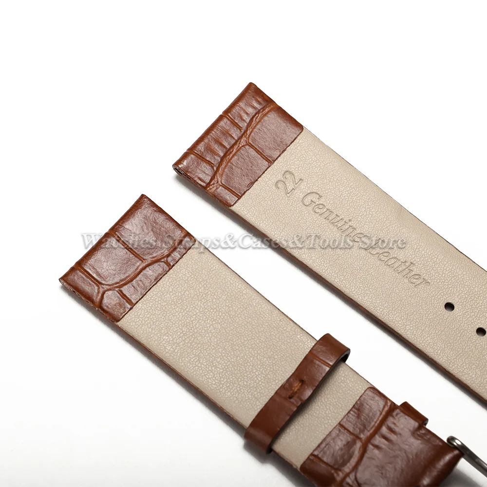 12mm 14mm 16mm 18mm 20mm 22mm Weiches Lederarmband für Seiko für Omega Uhrenarmbänder Krokodilmuster Armband Wasserdichtes Armband – Detail 9