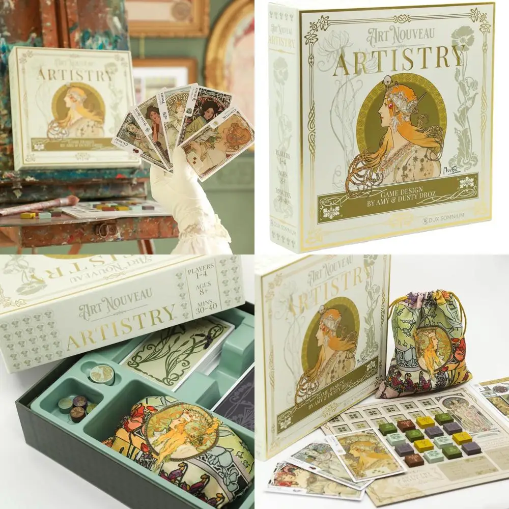 

Family Strategy Game: Artistry for Ages 8+, 1-4 Players, 30-40 Min Playtime