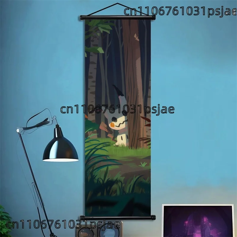 멋진 미믹큐 스크롤 장식, 고품질, 매력을 더하다, 수집가를 위한, 공간에 환상적인 분위기 추가, 고스트 타입 팬들을 위한 생생한 예술