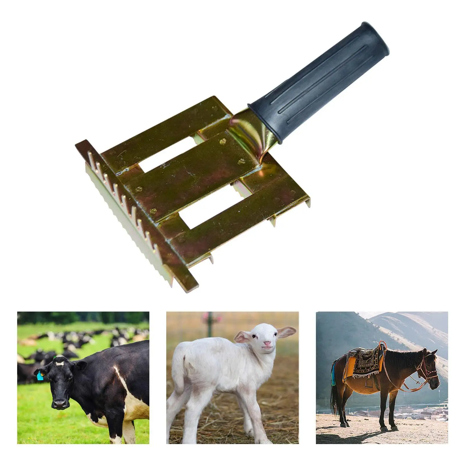 Grooming Brush Hand Rake Sheep Goats Farm Supplies Livestock Shedding Comb