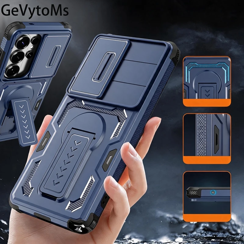 Lens Protect Shield S26 Ultra Military Case For Samsung Galaxy S26 Ultra Cover Heavy Duty Kickstand Covers Galaxy S26Ultra Case