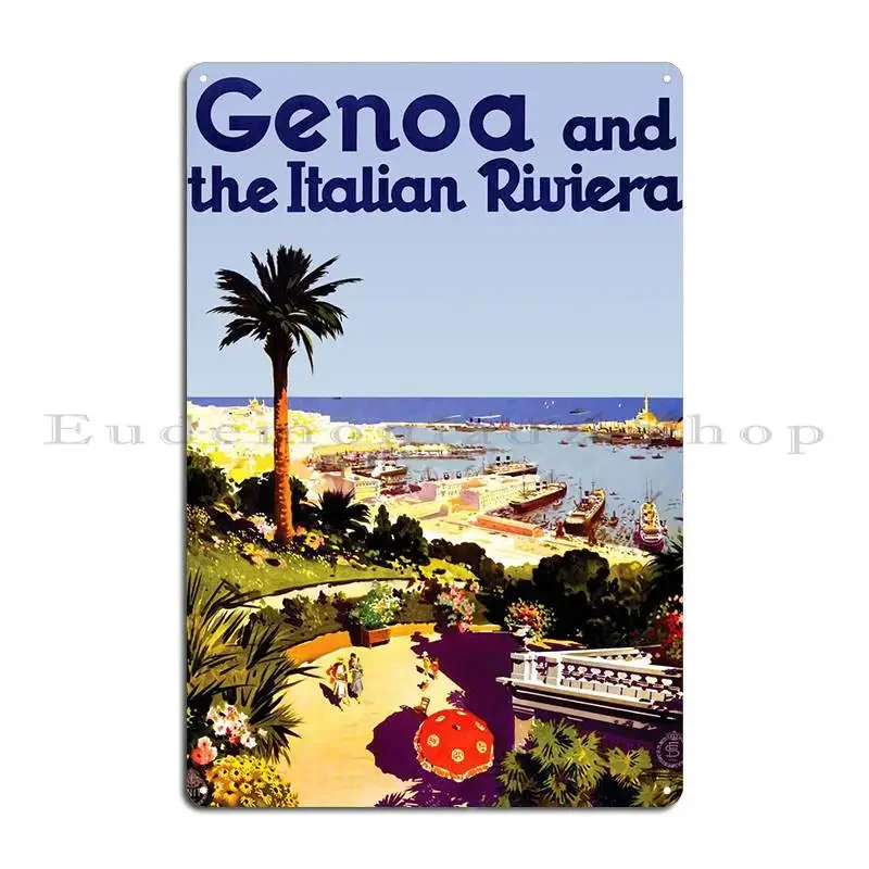 Genoa Metal Plaque Poster Cinema Classic Printed Bar Decoration Tin Sign Poster