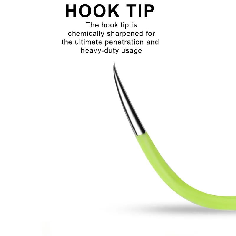 YUCONG 20PCS Luminous Quadruple Fishhook 16-18# Glow Barbless Fishing Hooks Carbon Steel Haken Four Claw Gancho pesca acessórios