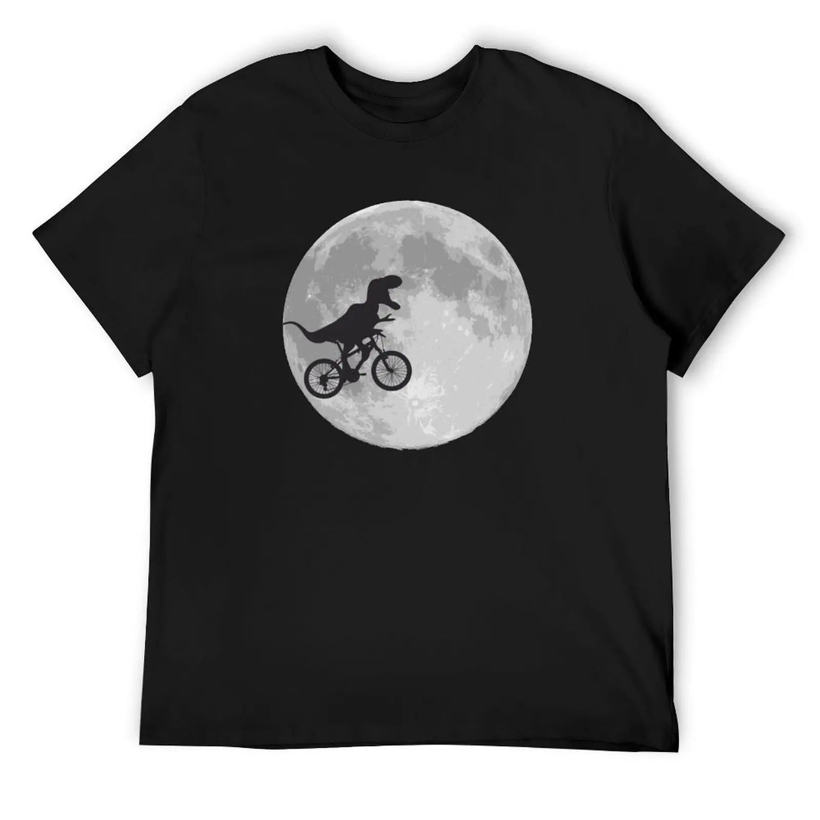 T-rex riding a bike T-Shirt vintage graphic tee hippie clothes vintage custom shirt anime shirts men