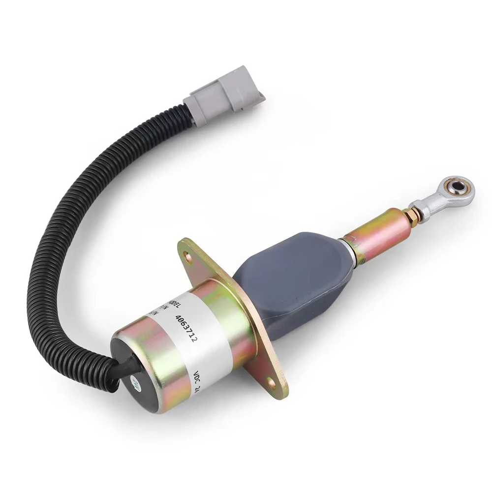 24V Fuel Cut-off Stop Solenoid 4063712 6743-81-9141 SA-5030-24 for 6CT 8.3L Engines for PC300-7 PC350-7 PC360-7