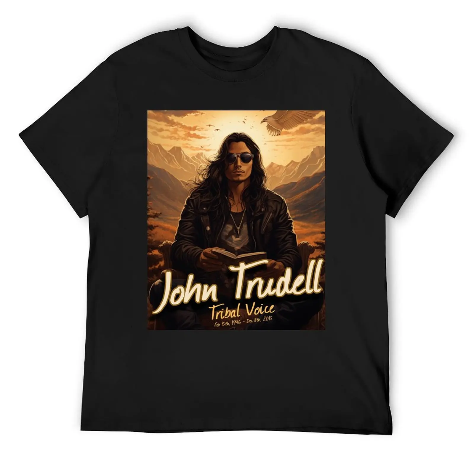 

Футболка John Trudel Art Gift Ideas для мальчиков, блузка с животным принтом, футболки с рисунком рэпера, футболка большого размера для мужчин
