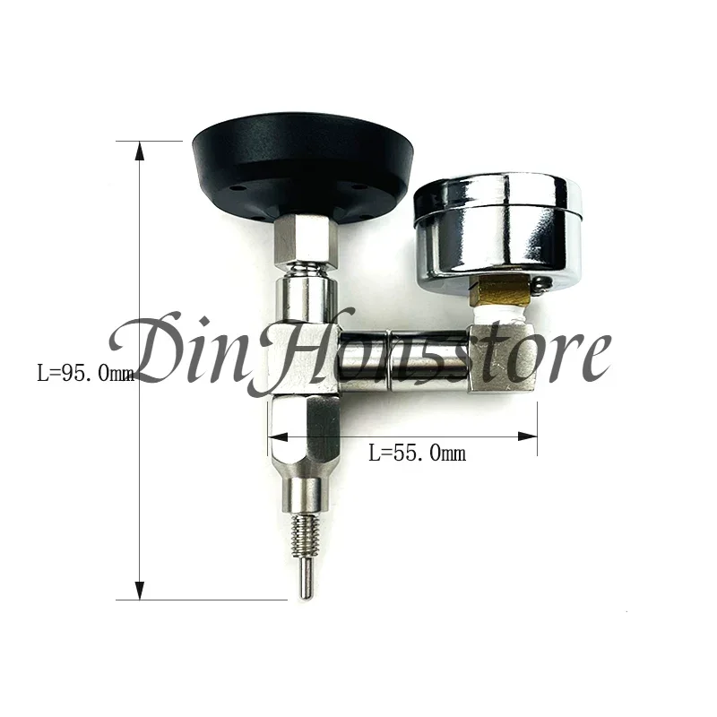 Suitable for E61 semi-automatic coffee machine brewing head pressure gauge thermometer modification accessories