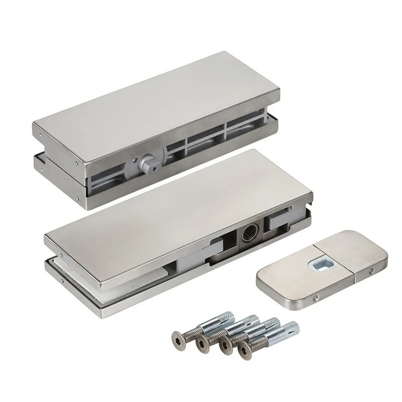 

No digging, hidden frameless glass door 100KG rotating shaft universal accessories