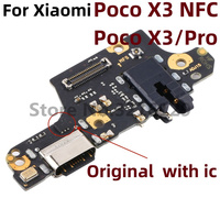 For Xiaomi Pocophone Poco F1 X3 Pro NFC USB Dock Charging Port Board With Microphone Connector Flex Cable