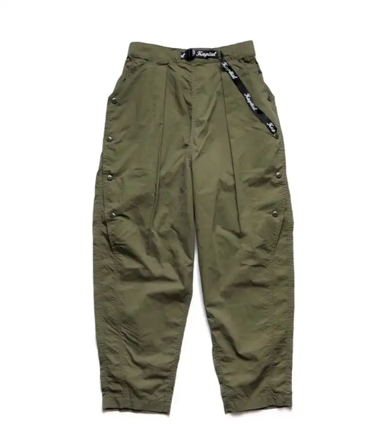 KAPITAL loose tapered military-style casual trousers