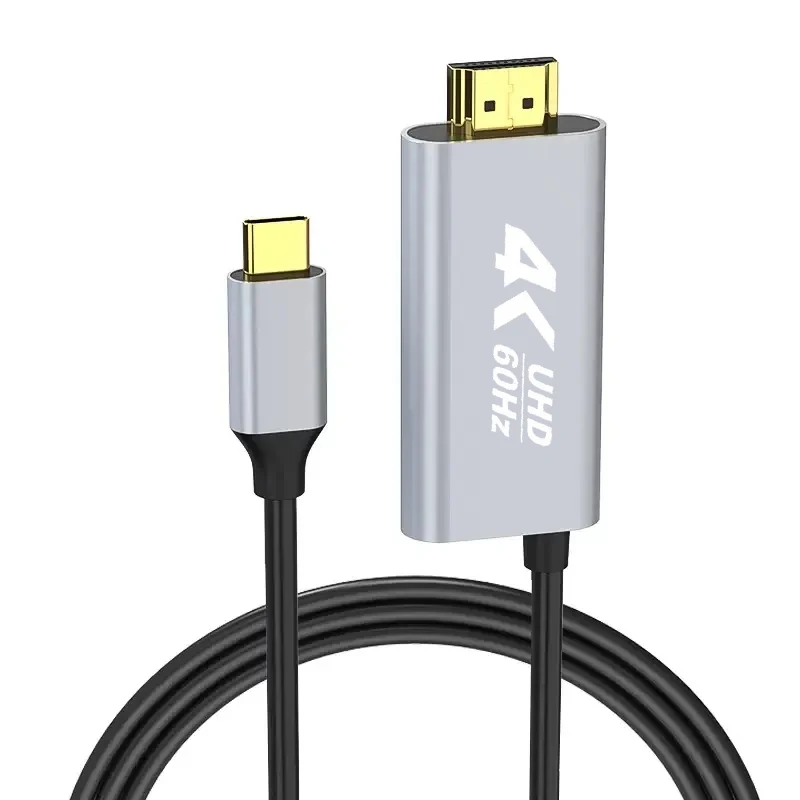 1,8 M USB C zu HDMI-kompatibel 4K 30Hz/60Hz Typ C Video Kabel mit PD 100 W Aufladung für Display Schalter TV Telefon Laptop Tablet – Detail 1