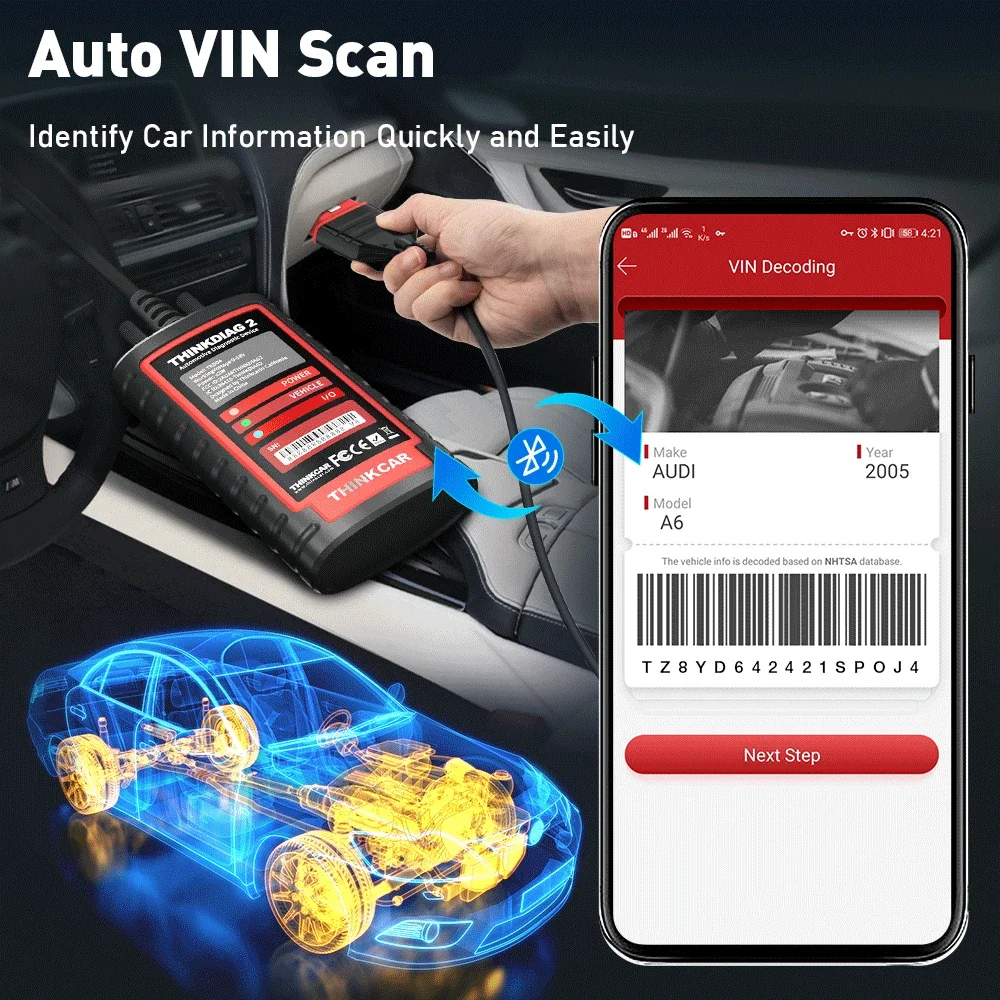 ThinkDiag 2 ALL Software 1 Jahr Kostenlose Aktualisierung Auto-Diagnosetool Unterstützt CAN FD ECU-Codierung Aktiver Test 16 Reset-Funktionen OBD2-Scanner – Detail 15