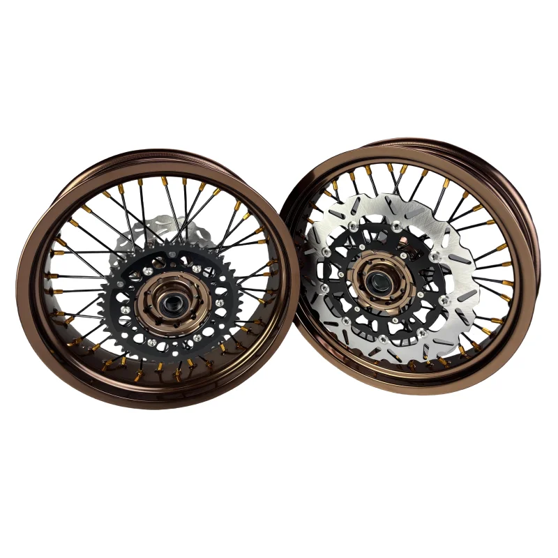 

Motocross Customize Kx250 450 Dirt Bike Slip Tire Racing Full 17 Inch Supermoto Wheel Sets