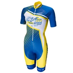 Powerslide Inline Roller Skate Speed Skinsuit Men Triathlon Skating Suit Road Roller Jumpsuit Maillot