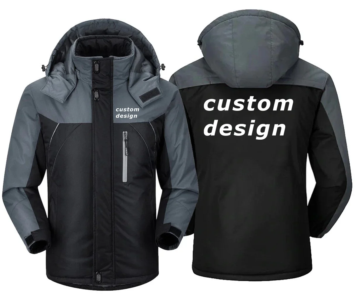 Outdoor Military Fleece Warm Hooded Windbreaker Men Coat Jackets