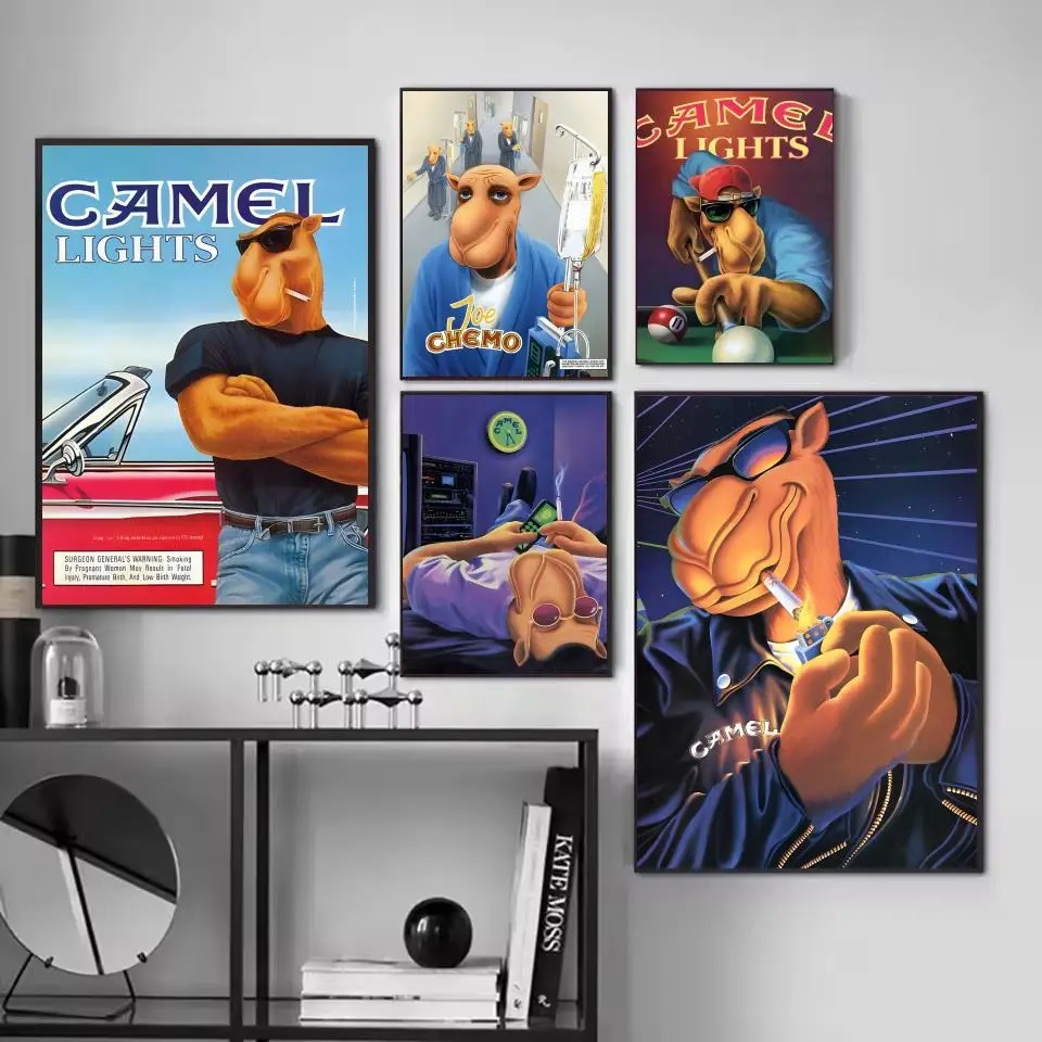 camel cartoon cigarettes Art Print Cigarette Camel Blue 99's