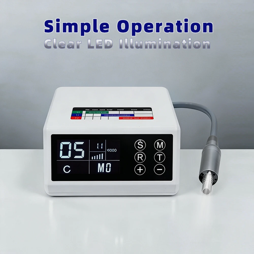 

Профессиональный электрический стоматологический микромотор с LED-подсветкой, бесщеточный, портативный, для стоматологического оборудования, инструмент для стоматологии с оптоволокном 1:1 1:5