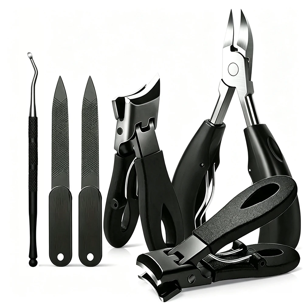 1/6pcs Manicure Pedicure Tool Set Labor-Saving Nail Tools for Thick Hard Nails Easy Operation for Seniors Great for Daily Home