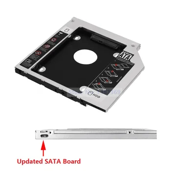 NIGUDEYANG New 2nd Hard Drive SSD HDD Optical bay Caddy Adapter Frame Tray for Fujitsu Lifebook E546 E736 E756 GUD0N Notebook