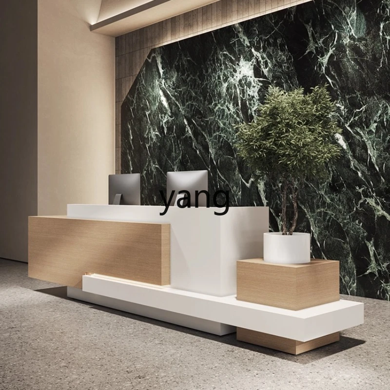 

LH Hotel Front Desk Reception Simple Modern Shop Cashier Lobby Service Counter