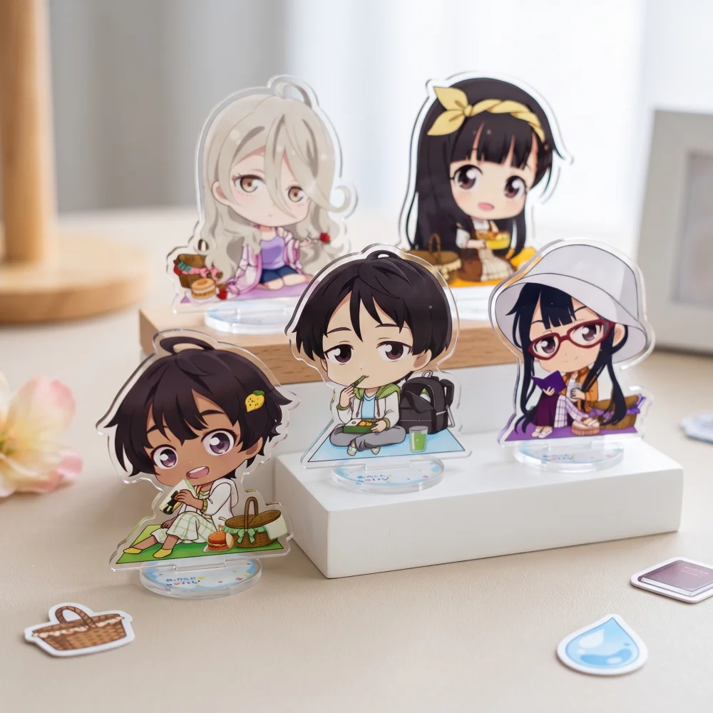 Too Many Losing Heroines Acrylic Stand Figure Chibi Anna Yanami Lemon Yakishio Model Plate Desk Decor Toy Fans Gift Keychain