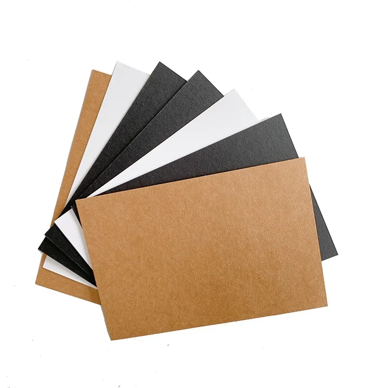 20PCS/PACK New in 2021 blank postcard card black Envelope Invitation Solid Color Craft Paper