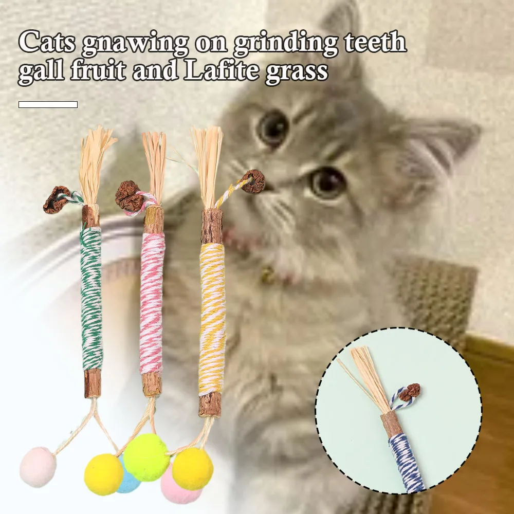 

Cat Teething Stick Toy For Indoor Cat Wear Resistant Cat Chewing Molar Toy Pet Cat Toy