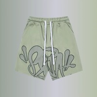 2025 Summer Hot-selling Men's Hip-hop Shorts Brand Printed T-shirt Casual Fashion Trend Breathable Skin-friendly Sweatpants Moto