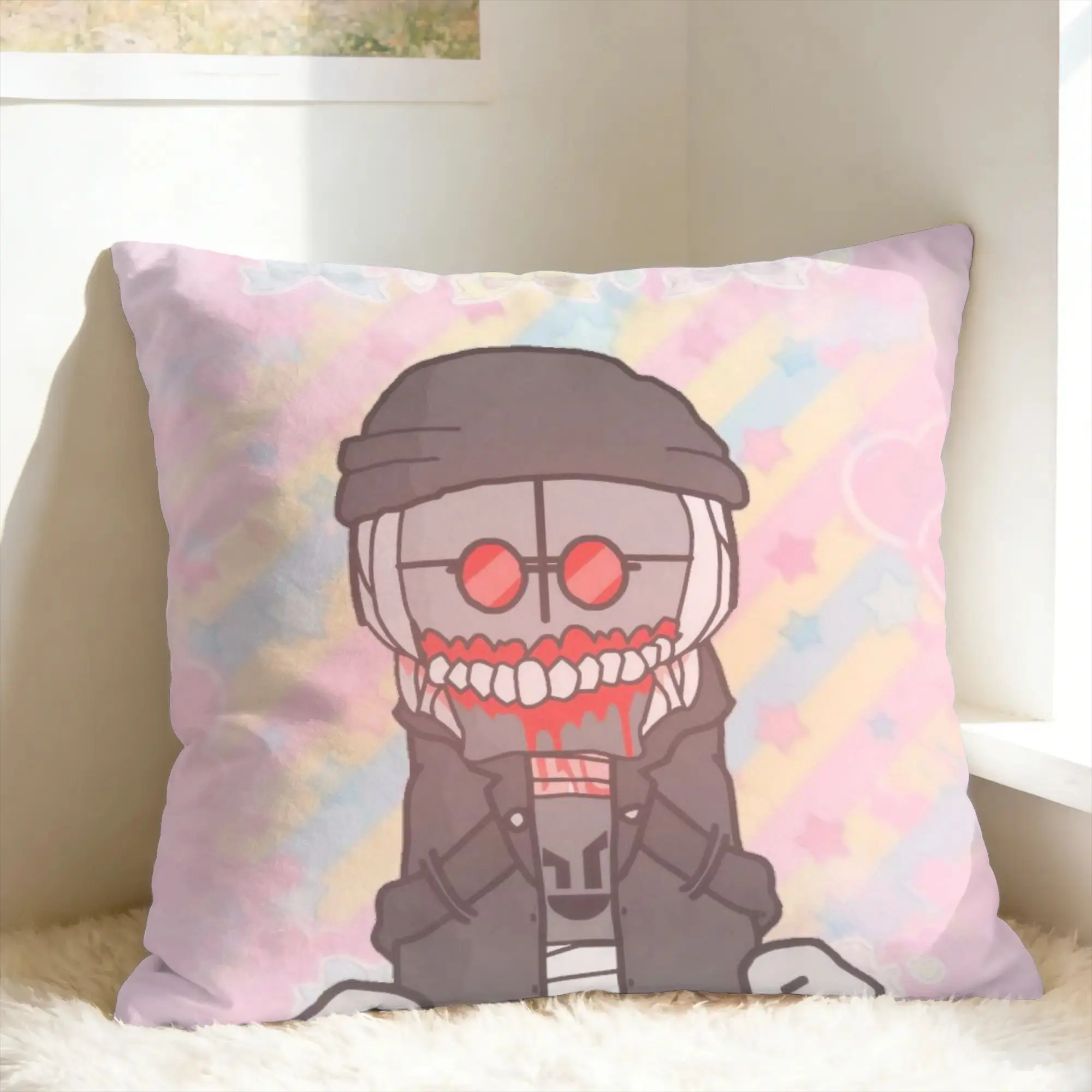 MADNESS COMBAT Hank Pillow Case  Design Pillow Cover For Living Room Chair Retro Trendy Cushion Cover