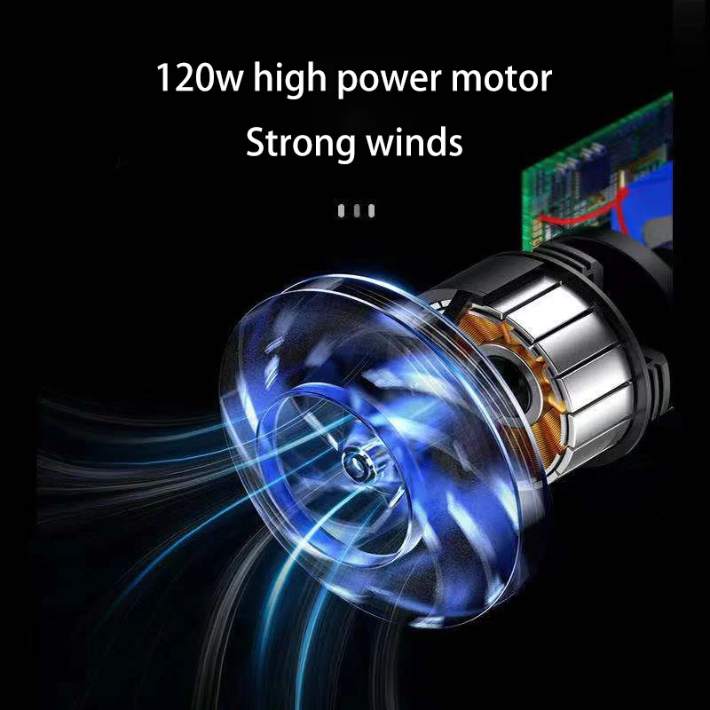 6000Pa Drahtlose Auto Staubsauger Spirateur Nettoyeur Cordless Handheld Tragbare Auto Vakuum Home & Auto Dual Verwenden Mit Gebaut-in