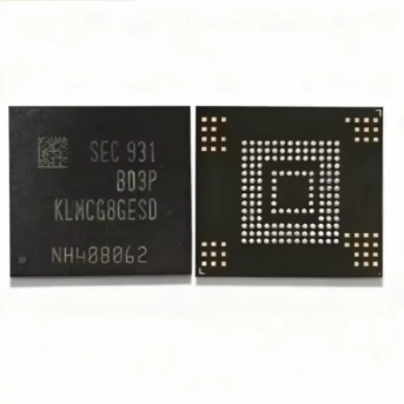 1PCS  KLMCG8GESD-B03Q 64GB EMMC Industrial 153FBGA Font library Hard disk Tested 100% Storage chips Memory IC