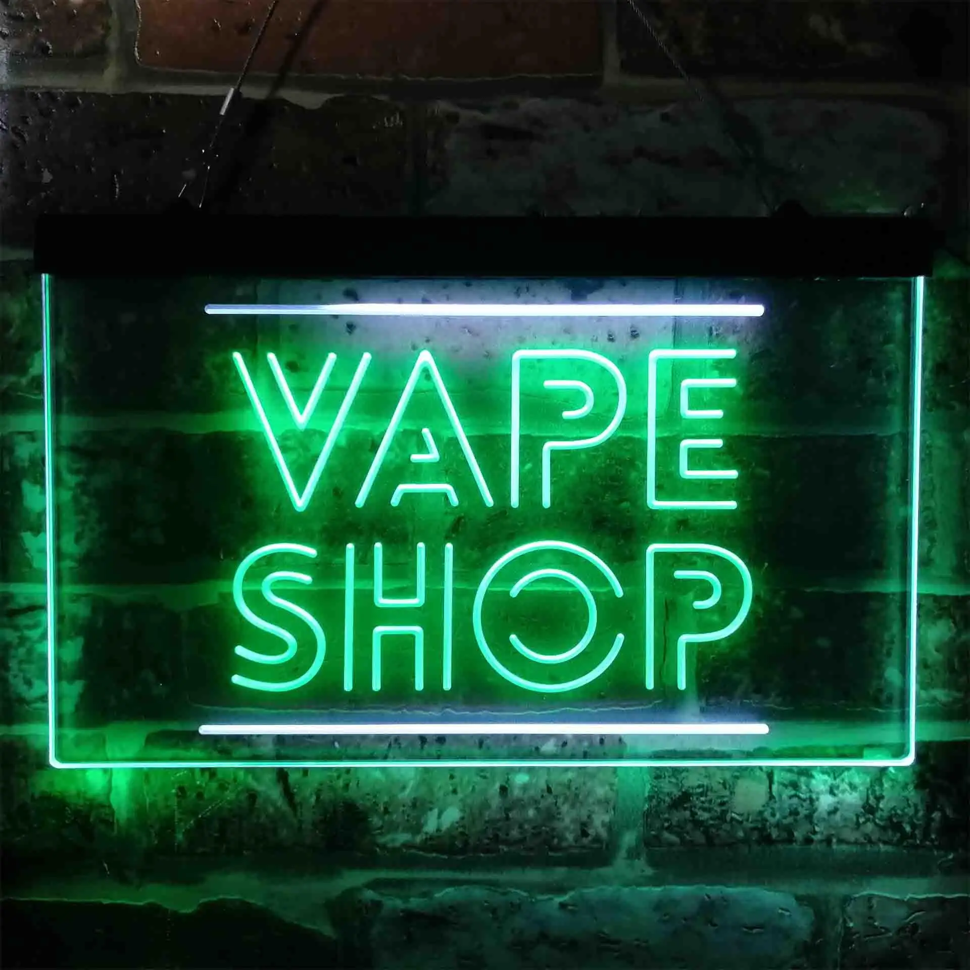 

Двухцветная светодиодная неоновая вывеска VAPE SHOP st6-i3882