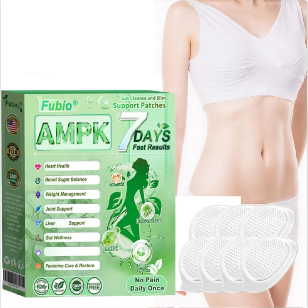 Parche Adelgazante y Reafirmante de Piel de Acción Rápida con Microagujas Nano AMPK, Cuidado Corporal Diario Seguro y Suave para Todo Tipo de Piel