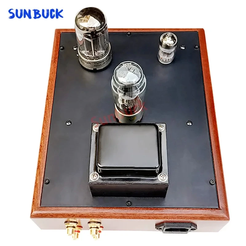 Sunbuck-真空管ヘッドフォンアンプ、オーディオ整流器、0ノイズ、5z4p、12at7、6080、1w