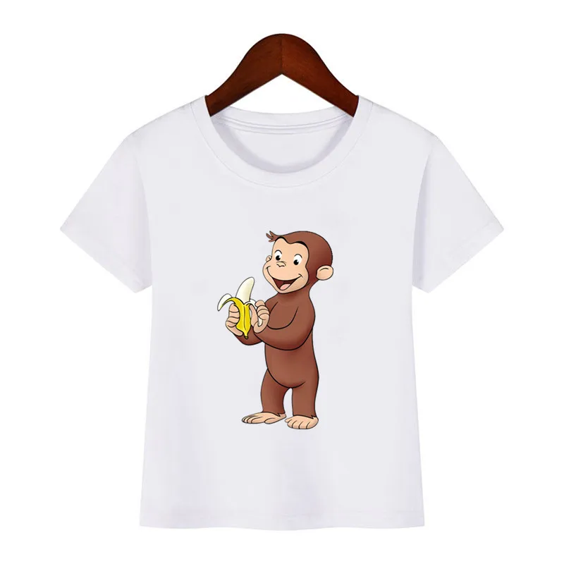 Curious George Monkey Cartoon Patches for Clothes Heat Transfer Thermal Stickers DIY T shirt Iron on for Kids Jackets Appliqued